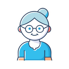 Illustration Of Senior Women
