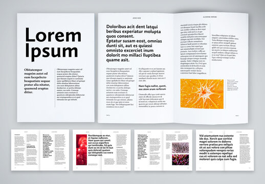 Clean Editorial Layout for Science Publications
