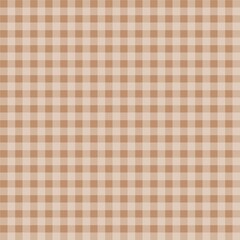 Classic gingham check pattern in soft brown tones. Perfect for fabric, tablecloths, packaging, backgrounds, and vintage-inspired design projects.