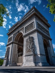Obraz premium Architectural grandeur of Arc de Triomphe