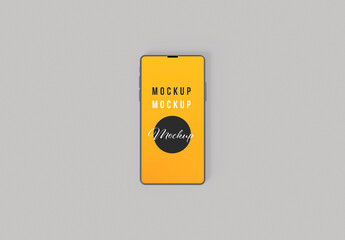 Isolated Front View Phone Mockup