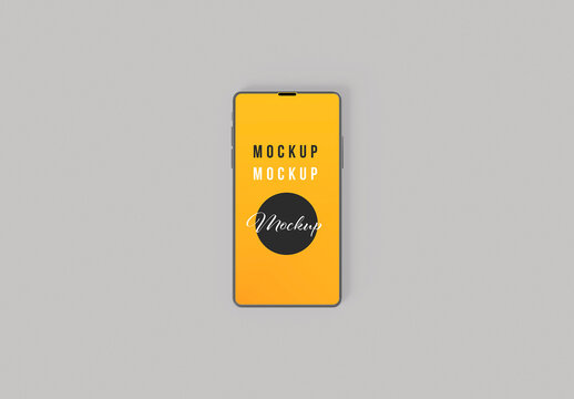 Isolated Front View Phone Mockup