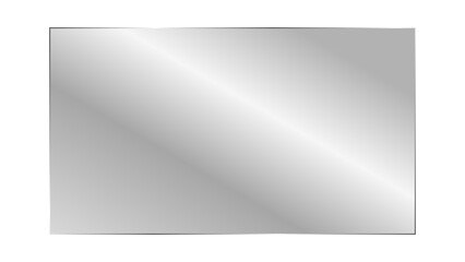 Transparent shiny glass panel. Clear glossy glass plate with realistic light glare and reflection, suitable for laptop, TV screen or display mockups. Vector illustration.