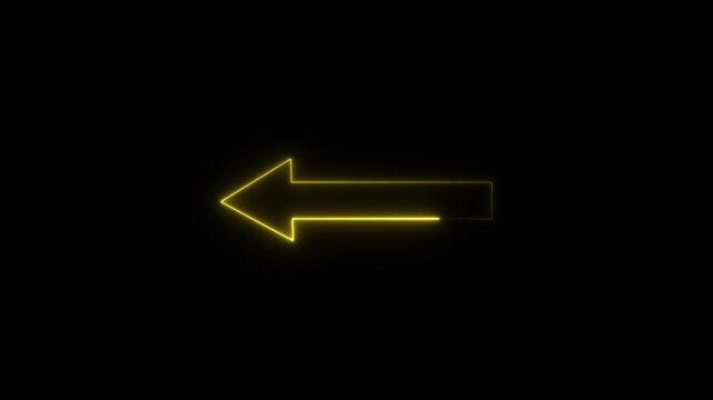  Yellow  arow isolated on transparent background