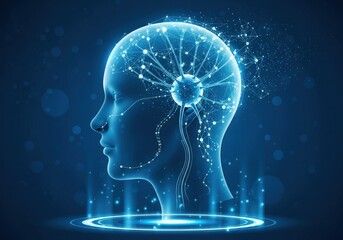 Digital Mind Connectivity: Abstract Representation of Human Intelligence Network