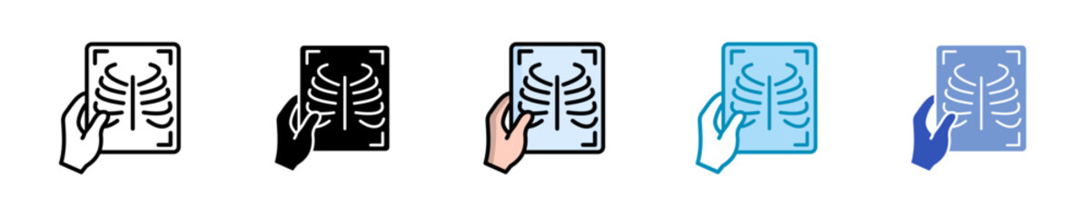 Tx-Ray Image  Icon Set Multiple Style Collection