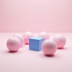 Minimal contrast scene representing misfit and psychological disconnection