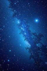 Obraz premium Vibrant blue canvas, densely packed stars creating abstract texture, ethereal, space