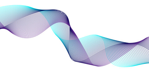 Fototapeta premium Abstract digital wave with colorful flowing lines, a vibrant vector design perfect for a modern business backdrop or art wallpaper. gradient, flow, illustration, line, waves, color, shape, backgrounds