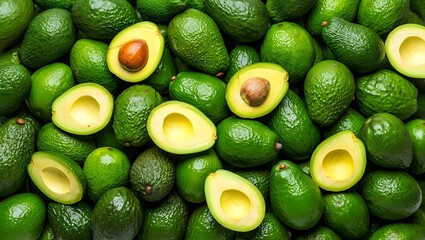 Fresh Organic Avocados Close-Up
