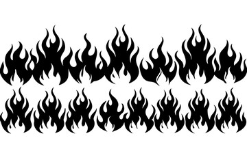 Abstract white shape on a black background