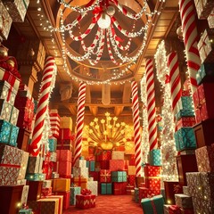 Fototapeta premium christmas decoration in the park