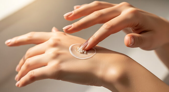 Nourishing Hand Cream Application for Soft Hydrated Skin