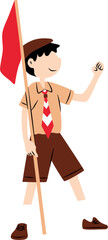 Boy scout illustration