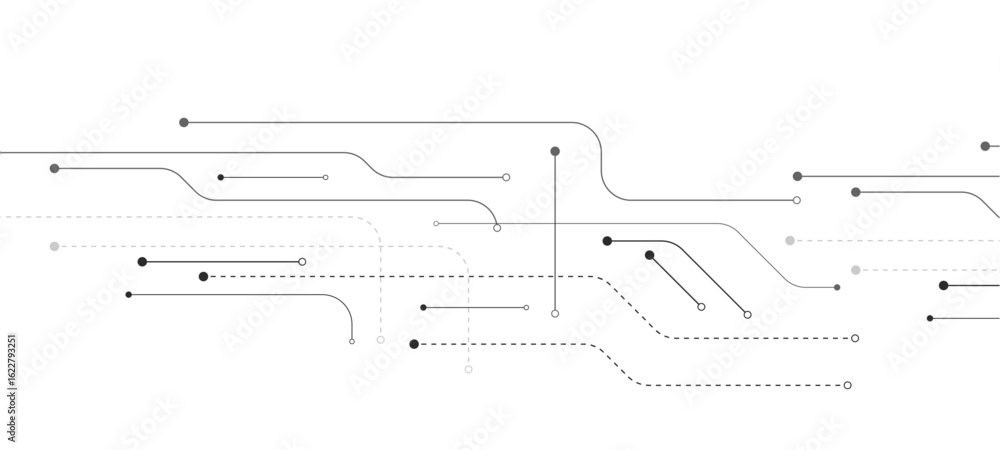 Poster abstract futuristic technology background. technology background with crossed lines and dots.