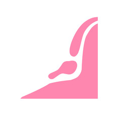 pink corner blob