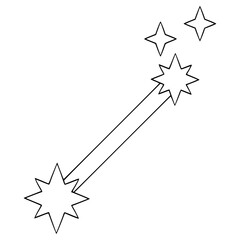 Canis minor constellation illustration hand drawn outline vector