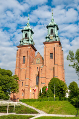 Royal Gniezno Cathedral's interior with sarcophagus St. Adalbert, historical and royal city in Greater Poland Voivodeship
