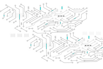 Vector abstract technology on white background, Abstract technology 