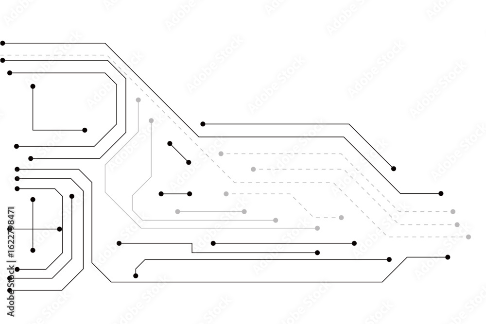 Poster transparent png available abstract background with technology circuit board texture.