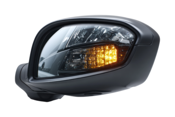 Vehicle turn signal light installation auto repair shop product showcase isolated on transparent background, png