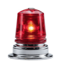 Emergency alert light action urban safety concept isolated on transparent background, png