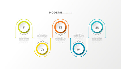 Presentation infographic business template design