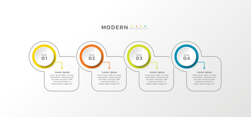 Presentation infographic business template design