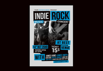 Indie Rock Music Concert Flyer