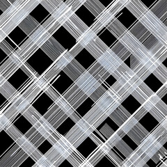 A black and white checkered pattern with white lines