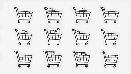shopping cart icons