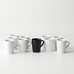 Simple visual metaphor for social isolation and emotional disconnection