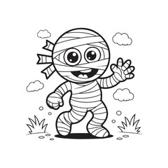 Bold and Easy Cozy Halloween Coloring Pages, Vector Illustration, Black and White, Halloween, Coloring Pages, Bold and Easy Halloween Printable, Halloween holiday, Cozy Halloween Coloring Page,