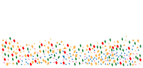 Colorful Confetti Background with Geometric Shapes PNG