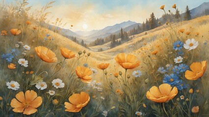 Elegant floral desktop wallpaper HD - premium botanical background