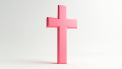 Obraz premium Cross Logo Design For A Christian Church - A Symbolic Representation Of Faith And Belief In Christianity. Ideal For Church Branding.