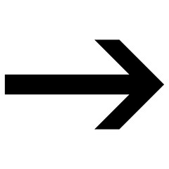 シンプルな黒矢印