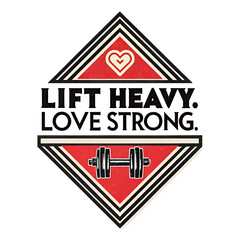 Lift Heavy Love Strong Workout T-Shirt