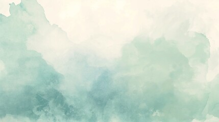 Gentle Watercolor Clouds in Soft Pastels