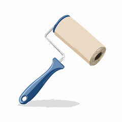 Lint roller with paper roll

