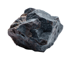 Obraz premium Unique volcanic rock nature scene detail isolated on transparent background, png