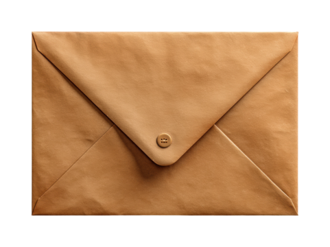 Stylish minimalist envelope office workspace flat lay inspiration isolated on transparent background, png