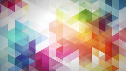 Obraz premium Colorful abstract background with transparent geometric triangles