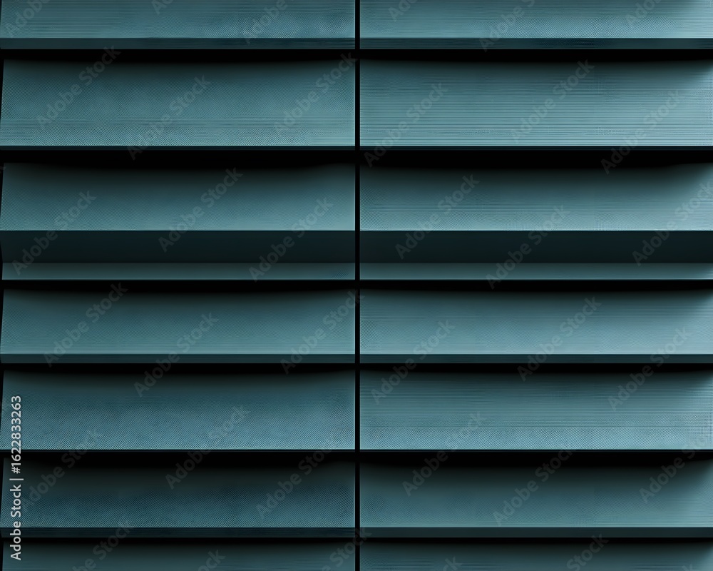 Wall mural abstract teal horizontal lines geometric pattern background