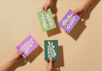 Modern Card Set Mockup