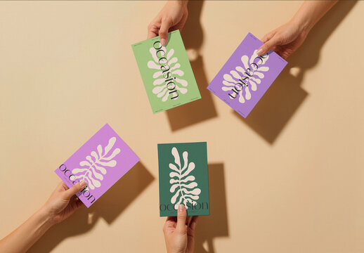 Modern Card Set Mockup