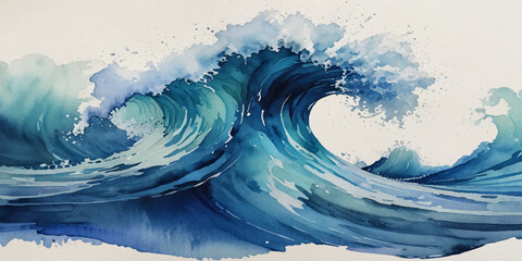 Ocean wave curve line vector background. Abstract ocean splashing waves. vector illustration.	