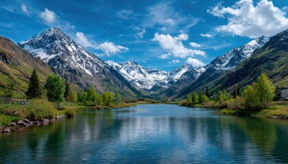 Mountain lake vista