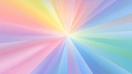 Radiant pastel light burst abstract background with soft gradient rays

