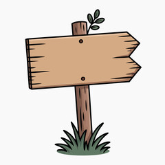 wooden, signpost, arrow, nature, branch, blank, rustic, guide, direction, marker, vintage, woodenplank, illustration, arrowed, outdoor, natureguide, countryside, signage, tree, plant, directionalsign,